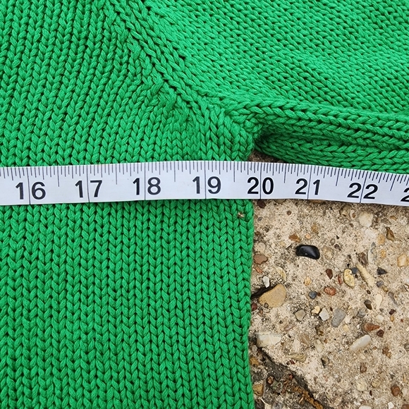 Lauren Ralph Lauren Womens Size XL Cable Knit Sweater Green Longer Length BoxC - Picture 5 of 7